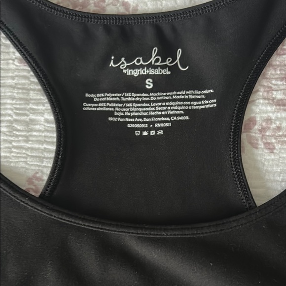 Isabel Black Racerback Top - Picture 2 of 3